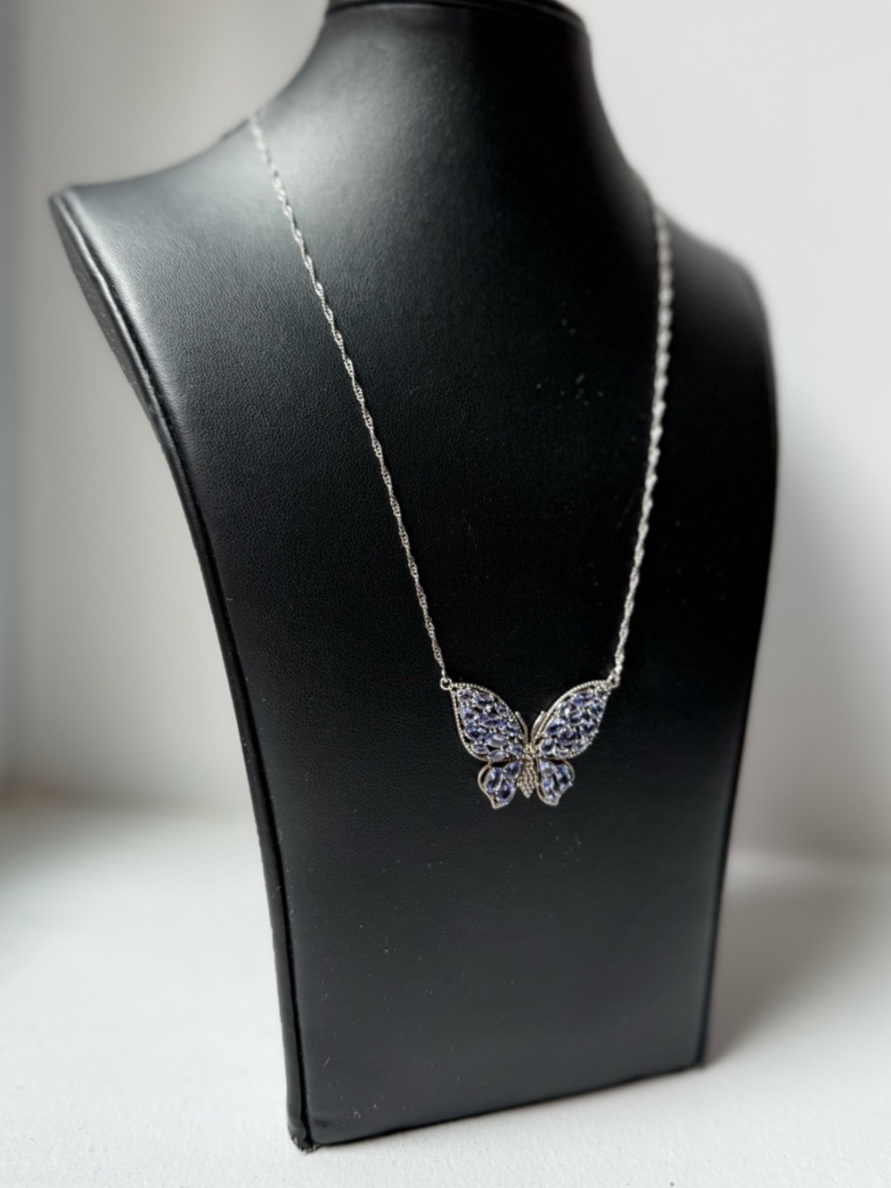 JTV Tanzanite Butterly Necklace - NWOT - retail $360